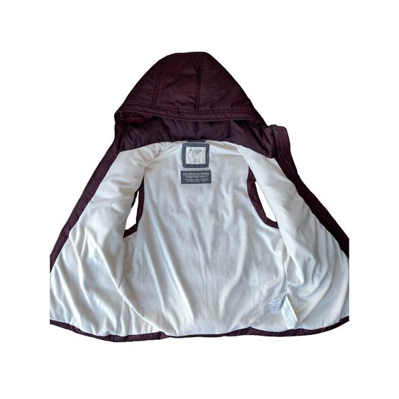 Abercrombie & Fitch Maroon Puffer Vest - Picture 7 of 13